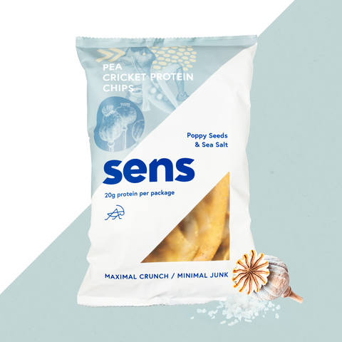 Poppy Sea Salt Protein Chips