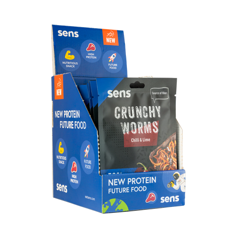 Crunchy Edible Mealworms - Chilli & Lime