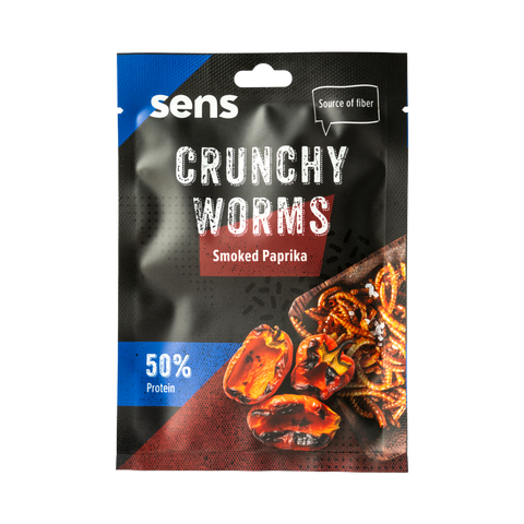 Crunchy Edible Mealworms - BBQ Paprika