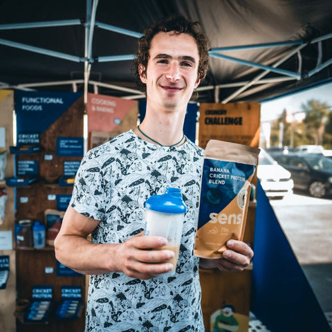 Bananen-Proteinpulver bei Adam Ondra