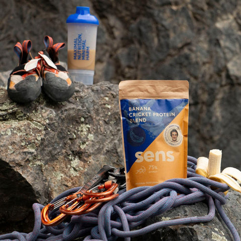 Bananen-Proteinpulver bei Adam Ondra